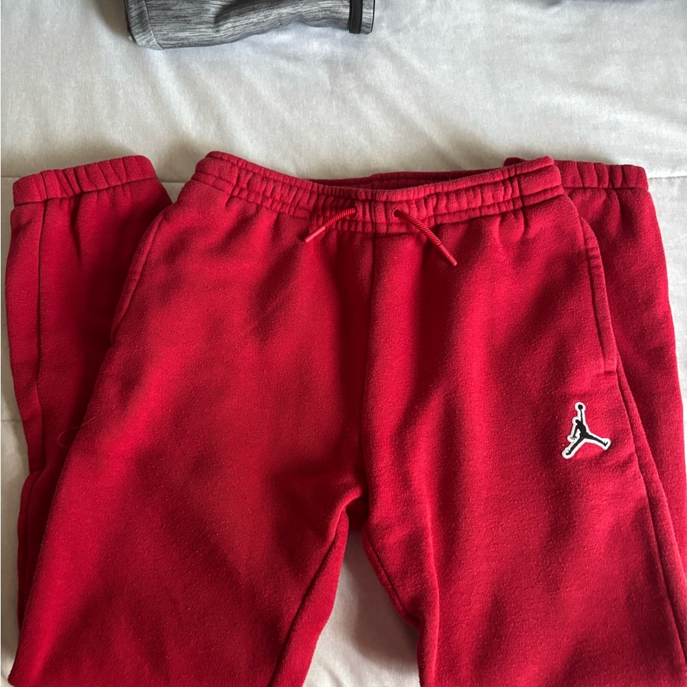 Jordan Kids Red Sweatpants